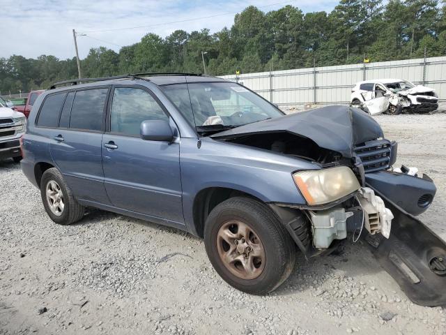 JTEGD21A320036088 - 2002 TOYOTA HIGHLANDER BLUE photo 4