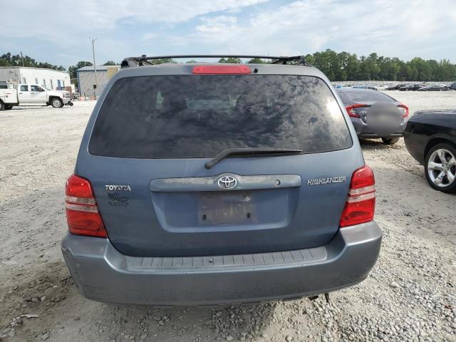 JTEGD21A320036088 - 2002 TOYOTA HIGHLANDER BLUE photo 6