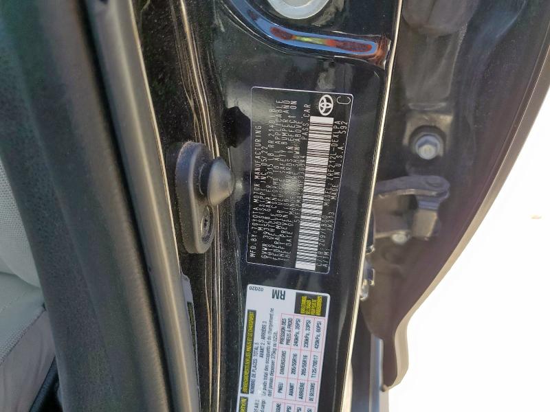 5YFEPMAE3NP330344 - 2022 TOYOTA COROLLA LE BLACK photo 12