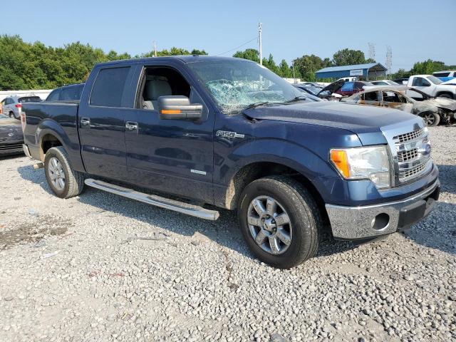 1FTFW1CTXDFC69436 - 2013 FORD F150 SUPERCREW BLUE photo 4