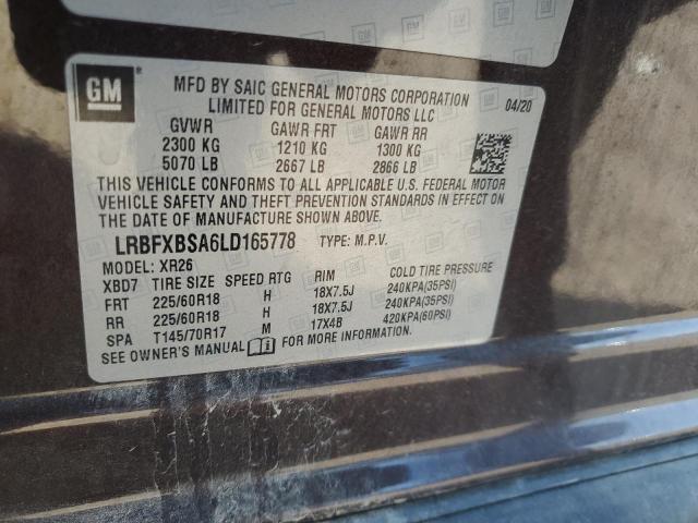 LRBFXBSA6LD165778 - 2020 BUICK ENVISION PREFERRED MAROON photo 14