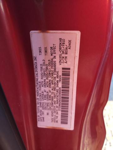 5TESN92N32Z096605 - 2002 TOYOTA TACOMA XTRACAB PRERUNNER წითელი ფოტო 12