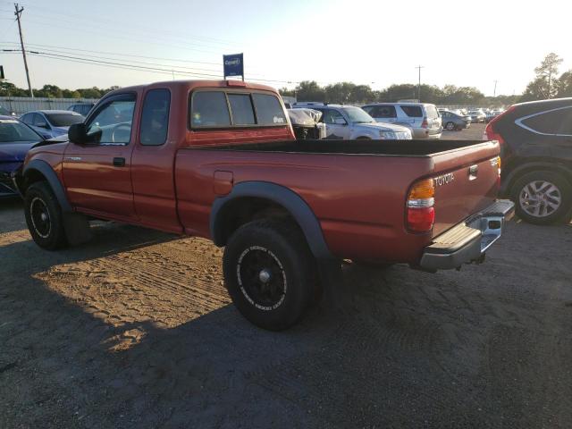 5TESN92N32Z096605 - 2002 TOYOTA TACOMA XTRACAB PRERUNNER წითელი ფოტო 2