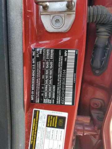 4JGDA5HB9JB082264 - 2018 MERCEDES-BENZ GLE 350 4MATIC RED photo 13