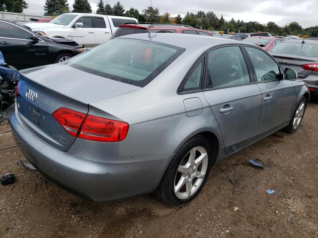 WAULF78K29N036148 - 2009 AUDI A4 2.0T QUATTRO SILVER photo 3