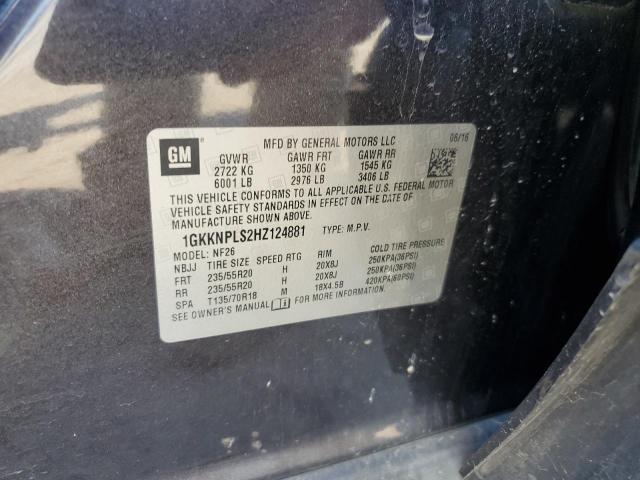 1GKKNPLS2HZ124881 - 2017 GMC ACADIA DENALI 灰色 照片 13