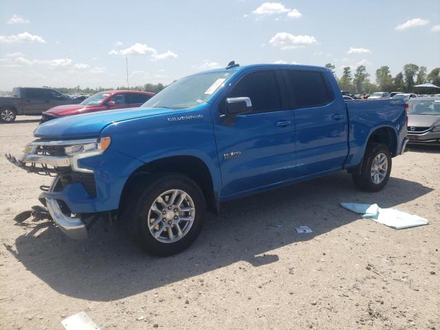 1GCUDDED4NZ567159 - 2022 CHEVROLET SILVERADO K1500 LT BLUE photo 1