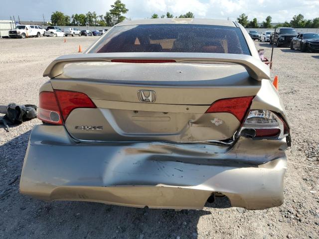 1HGFA165X6L027537 - 2006 HONDA CIVIC LX BEIGE photo 6