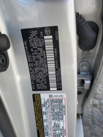 4T1BE46K77U140846 - 2007 TOYOTA CAMRY CE SILVER photo 12