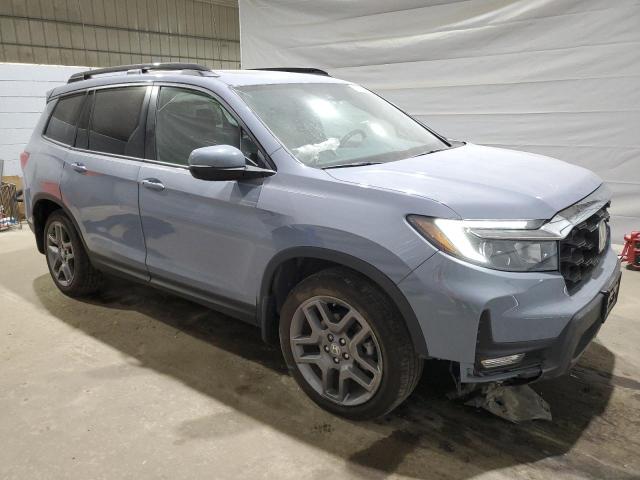 5FNYF8H56PB031149 - 2023 HONDA PASSPORT EXL Blau Foto 4