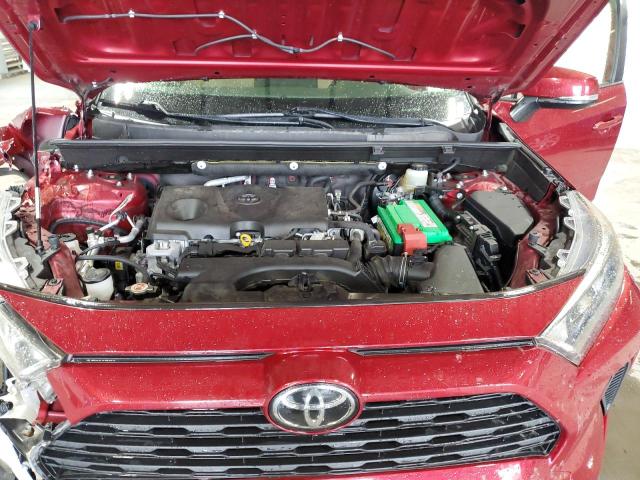 JTMG1RFV7KJ007530 - 2019 TOYOTA RAV4 LE მუქწითელი ფოტო 12
