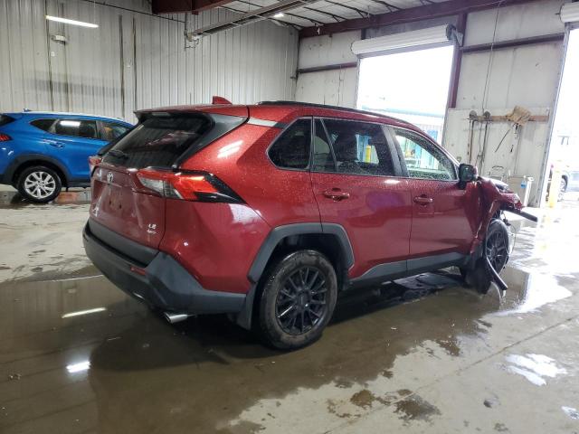 JTMG1RFV7KJ007530 - 2019 TOYOTA RAV4 LE მუქწითელი ფოტო 3