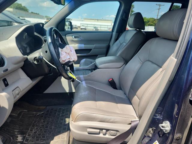 5FNYF4H53DB052352 - 2013 HONDA PILOT EXL Mavi foto 7