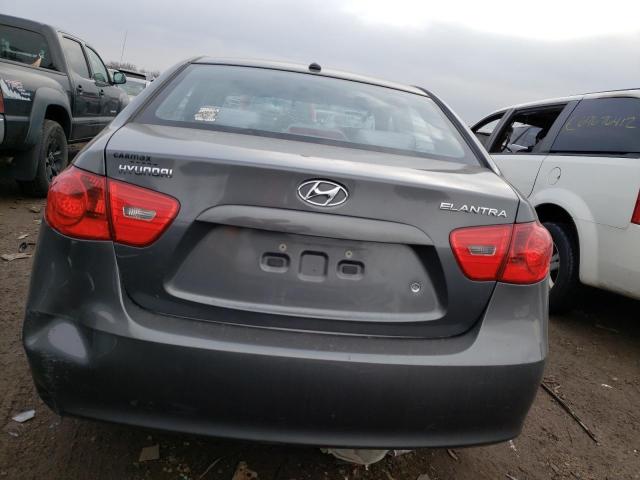 KMHDU46D29U598083 - 2009 HYUNDAI ELANTRA GLS GRAY photo 6