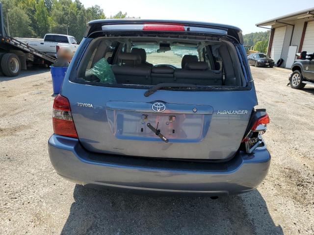 JTEGD21A170160643 - 2007 TOYOTA HIGHLANDER BLUE photo 6