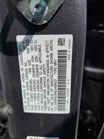 2HKRW2H89JH656021 - 2018 HONDA CR-V EXL CHARCOAL photo 12