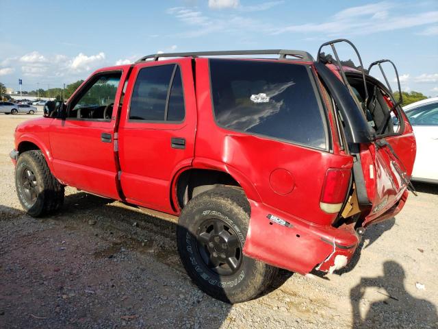 1GNDT13W6Y2231149 - 2000 CHEVROLET BLAZER RED photo 2