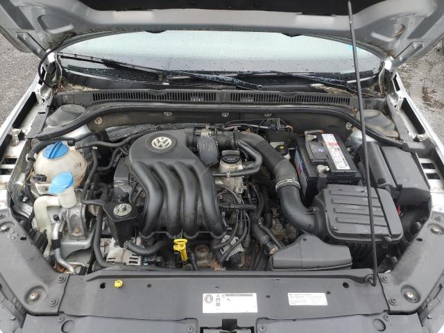 3VW2K7AJ7EM234950 - 2014 VOLKSWAGEN JETTA BASE SILVER photo 11