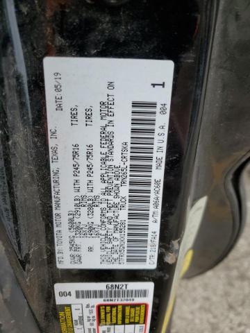 5TFRX5GN1KX155281 - 2019 TOYOTA TACOMA ACCESS CAB Қара фото 12