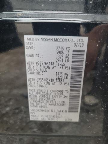 5N1DR2MM5KC613468 - 2019 NISSAN PATHFINDER S Schwarz Foto 13