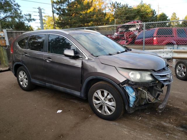 2HKRM3H77EH541622 - 2014 HONDA CR-V EXL GRAY photo 4