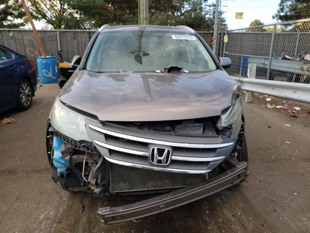 2HKRM3H77EH541622 - 2014 HONDA CR-V EXL GRAY photo 5