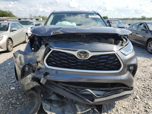 5TDGZRAH4MS519617 - 2021 TOYOTA HIGHLANDER XLE Сірий фото 5