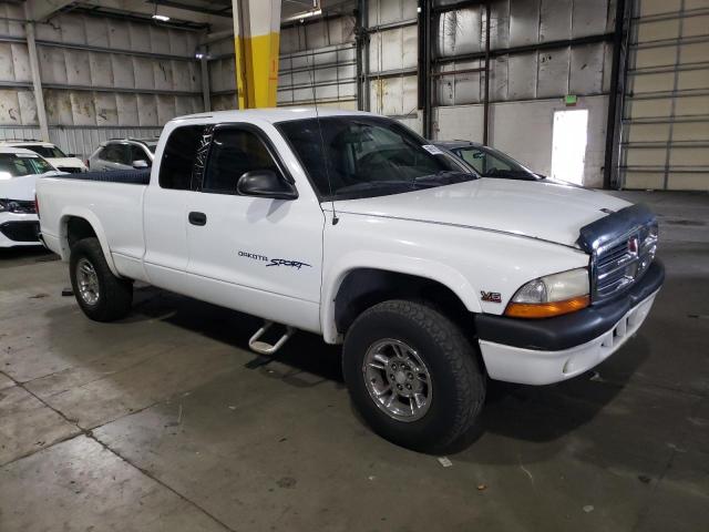 1B7GG22X8YS546318 - 2000 DODGE DAKOTA WHITE photo 4