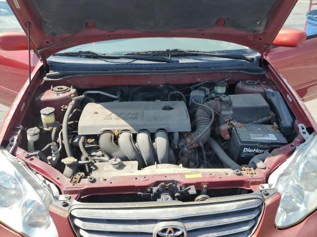JTDBR32E030043895 - 2003 TOYOTA COROLLA CE Қызыл фото 11