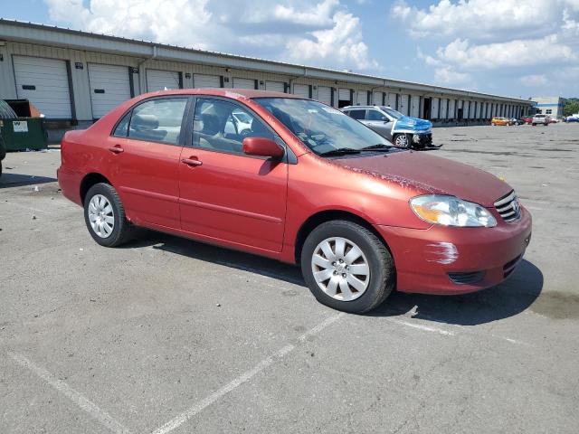 JTDBR32E030043895 - 2003 TOYOTA COROLLA CE Қызыл фото 4