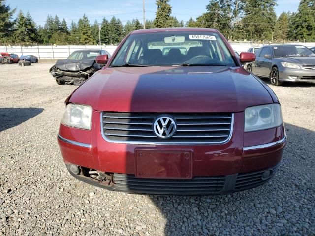 WVWPD63B33E301761 - 2003 VOLKSWAGEN PASSAT GLS MAROON photo 5