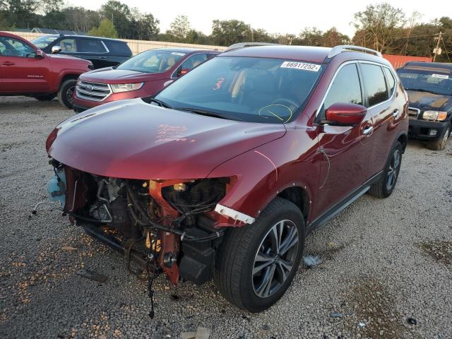 5N1AT2MT9KC797356 - 2019 NISSAN ROGUE S BURGUNDY photo 2