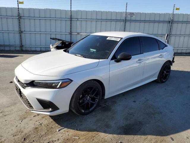 2HGFE2F59PH504242 - 2023 HONDA CIVIC SPORT WHITE photo 1