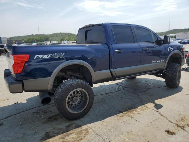 1N6BA1F42GN505747 - 2016 NISSAN TITAN XD SL BLUE photo 3