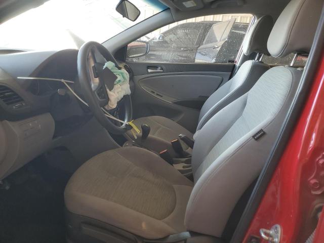 KMHCT4AE5GU053894 - 2016 HYUNDAI ACCENT SE RED photo 7