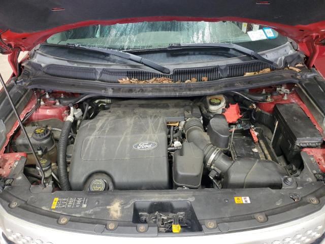 1FM5K8D85EGB34432 - 2014 FORD EXPLORER XLT RED photo 12