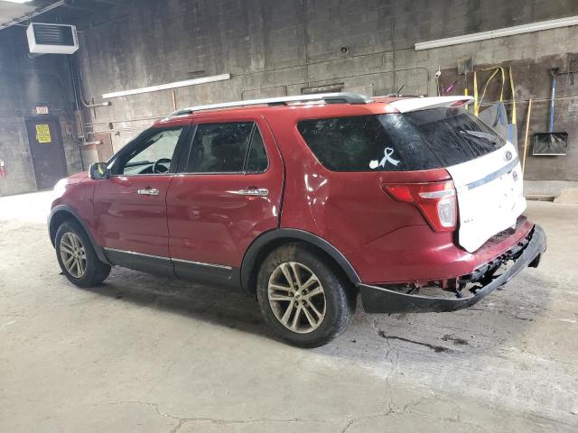 1FM5K8D85EGB34432 - 2014 FORD EXPLORER XLT RED photo 2
