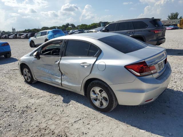 19XFB2F58FE053645 - 2015 HONDA CIVIC LX SILVER photo 2