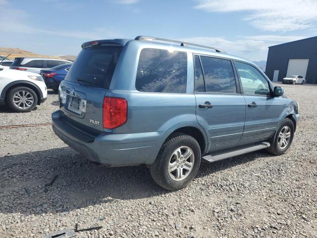 5FNYF18585B031495 - 2005 HONDA PILOT EXL BLUE photo 3