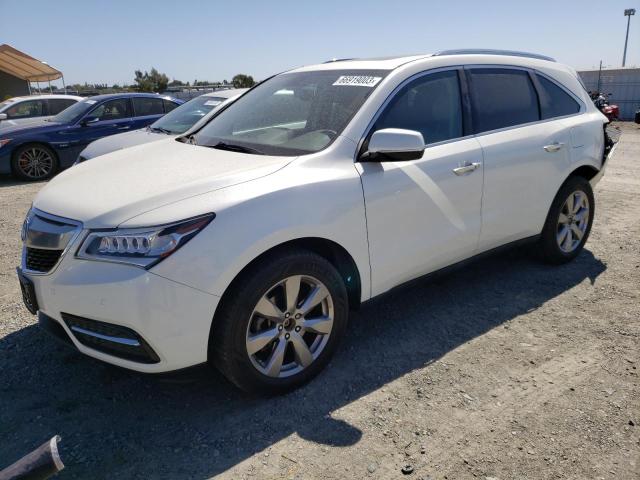 5FRYD4H8XFB030849 - 2015 ACURA MDX ADVANCE WHITE photo 1