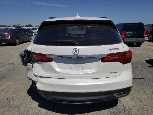 5FRYD4H8XFB030849 - 2015 ACURA MDX ADVANCE WHITE photo 6