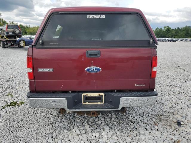 1FTRF12W16NA78831 - 2006 FORD F150 MAROON photo 6