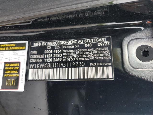 W1KWK8EB1PG119230 - 2023 MERCEDES-BENZ C 300 4MATIC BLACK photo 12