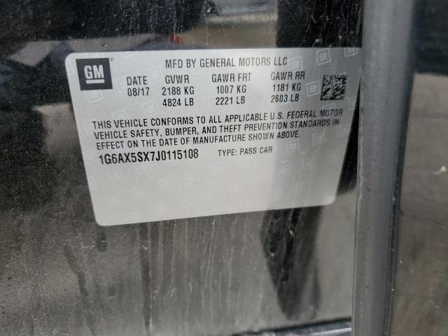 1G6AX5SX7J0115108 - 2018 CADILLAC CTS LUXURY 黑色 照片 12