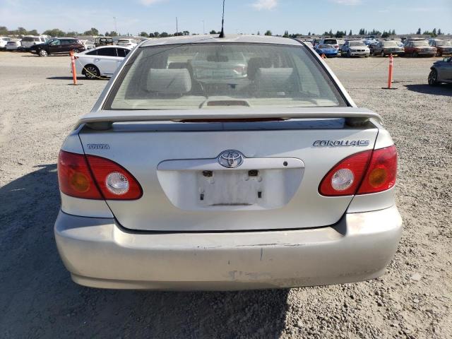 JTDBR32E642017503 - 2004 TOYOTA COROLLA CE SILVER photo 6