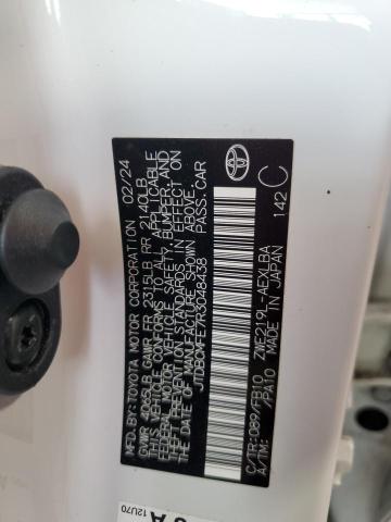 JTDBCMFE7R3048438 - 2024 TOYOTA COROLLA LE თეთრი ფოტო 12