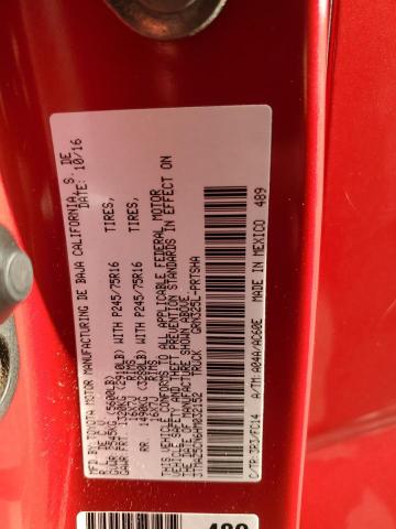 3TMAZ5CN6HM032152 - 2017 TOYOTA TACOMA DOUBLE CAB RED photo 13