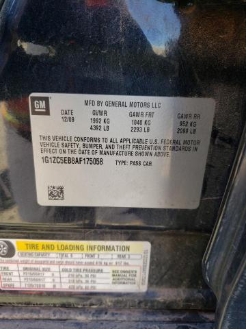 1G1ZC5EB8AF175058 - 2010 CHEVROLET MALIBU 1LT BLACK photo 13