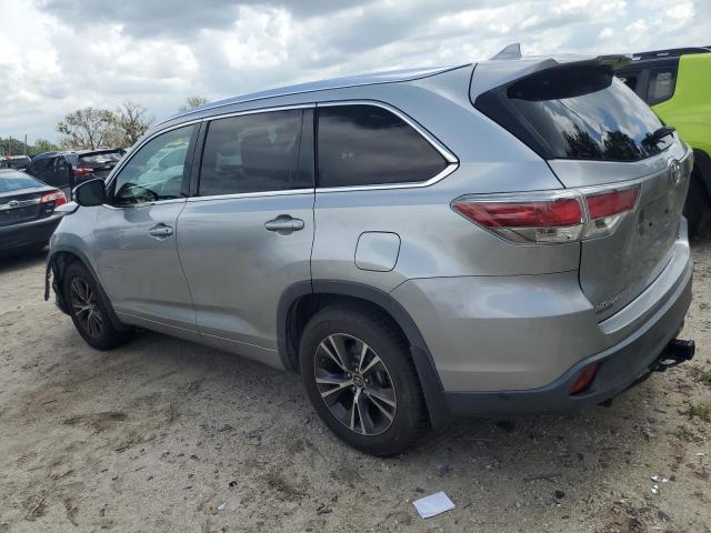 5TDJKRFH1GS331905 - 2016 TOYOTA HIGHLANDER XLE SILVER photo 2