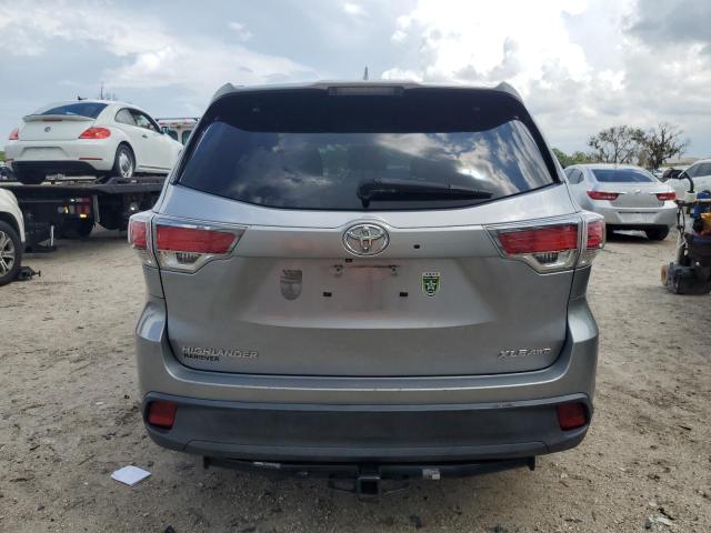 5TDJKRFH1GS331905 - 2016 TOYOTA HIGHLANDER XLE SILVER photo 6